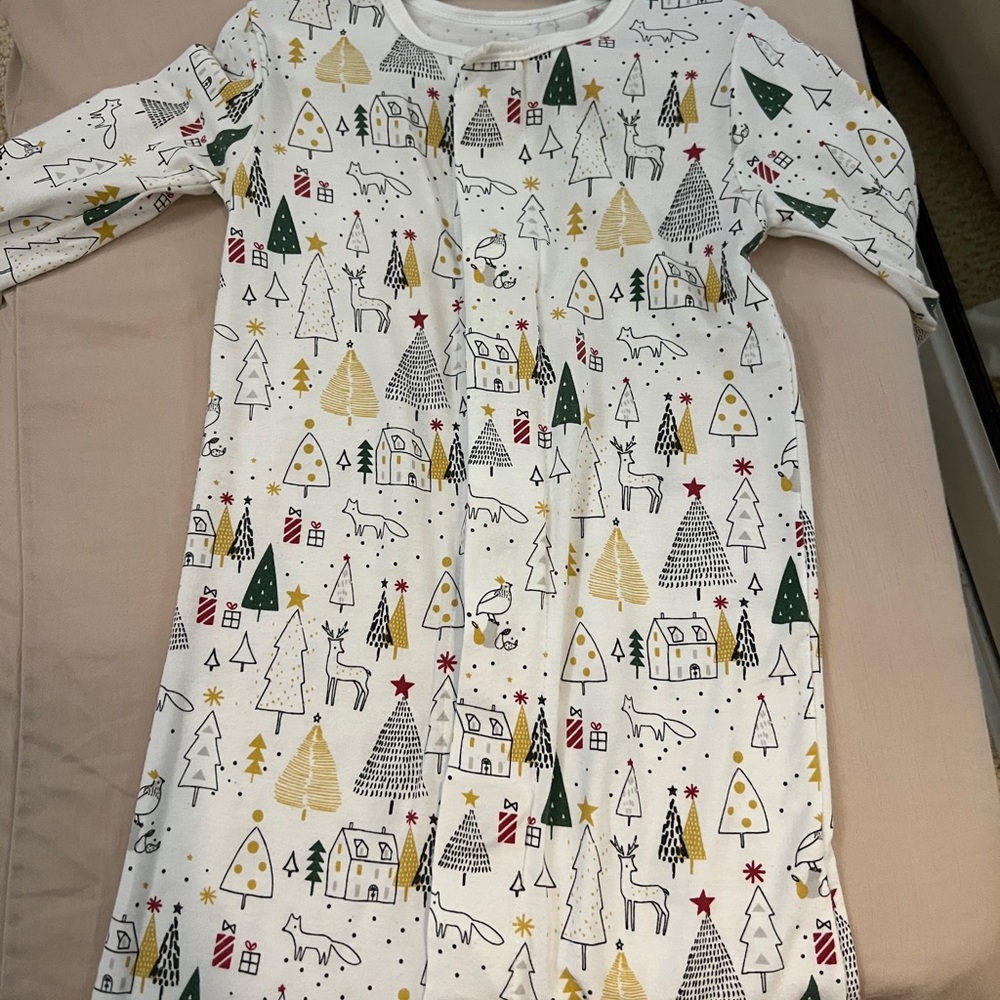 Magnetic Me White Nightgown with Holiday Print